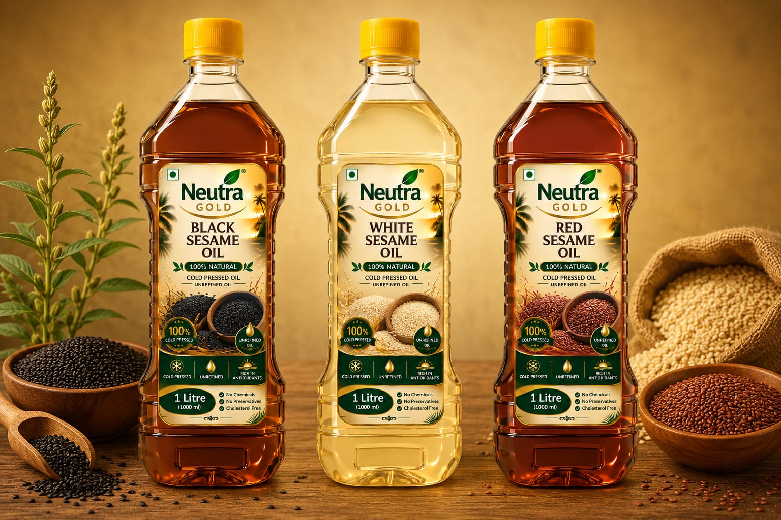 Cold Pressed Gingelly Oil
